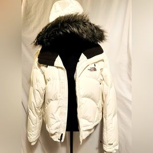 The North Face Filled Ski Jacket w/ Faux Fur Hooded Trim